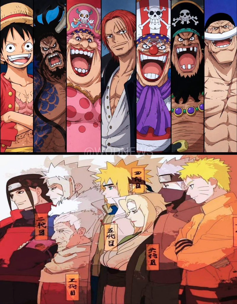 EMK_Freesmoke's tweet photo. The ultimate crossover.

7 Hokage 🆚 7 Yonko

Who takes the win?

#onepiece #naruta #win https://t.co/zIJUBlWWQV