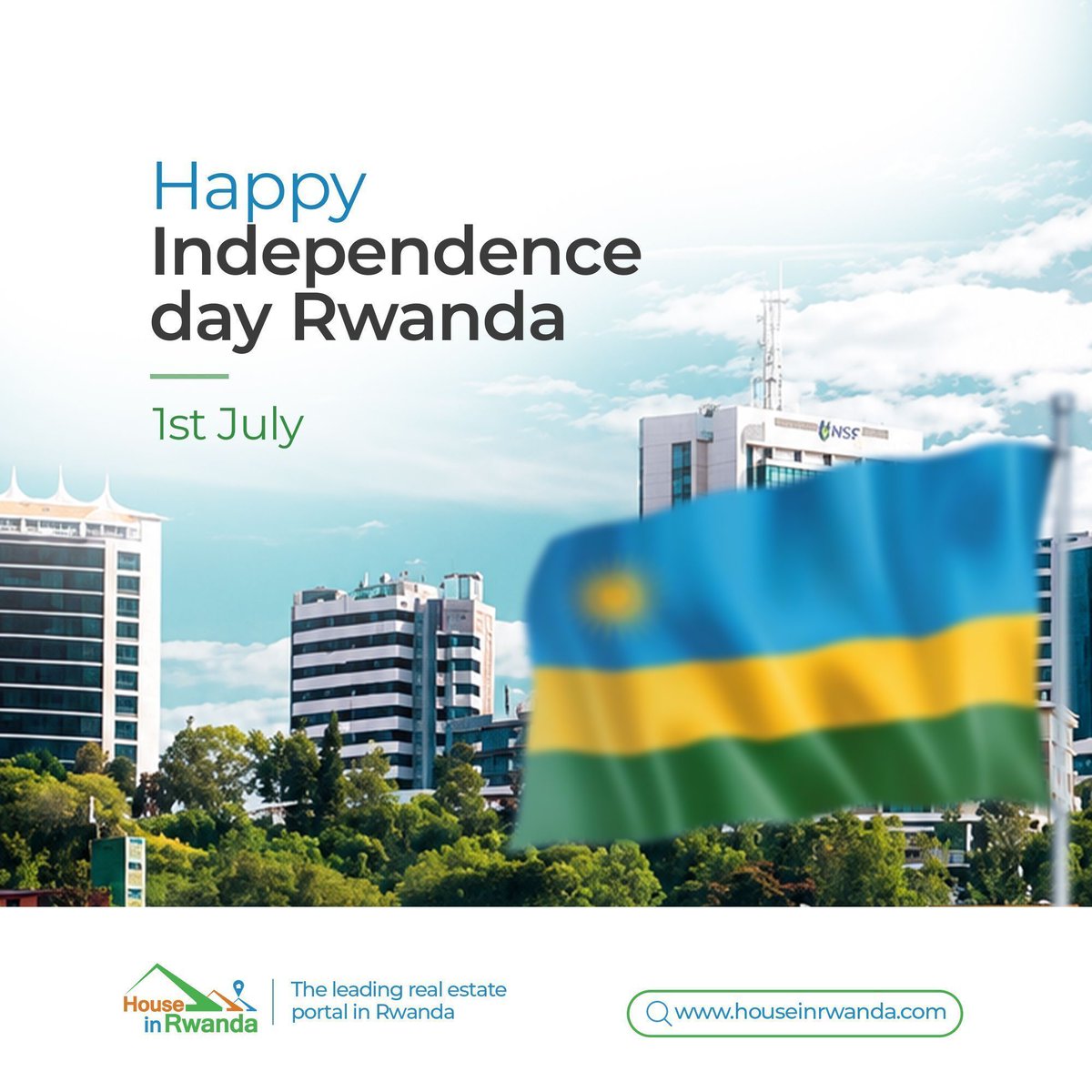 HouseInRwanda's tweet photo. Happy Independence Day!
Celebrating our nation's freedom, unity, and progress. Wishing everyone a joyful Independence Day! 

☎️contact us: +250788317231 &amp; +250788315661

#HappyIndependenceDay #Rwanda #VisitRwanda #HouseInRwanda https://t.co/FE4xiCyPTX