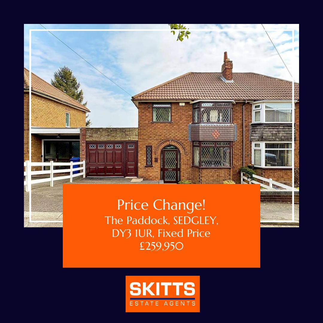 homesatSkitts's tweet photo. 📍The Paddock, SEDGLEY, DY3 1UR
🏡 3 bed Semi-detached House, Fixed Price £259,950
https://t.co/DgMidVF4O4
#skitts #propertyforsale #sedgley
#dudley #wolverhampton #bilston https://t.co/TB4n7W3vDw