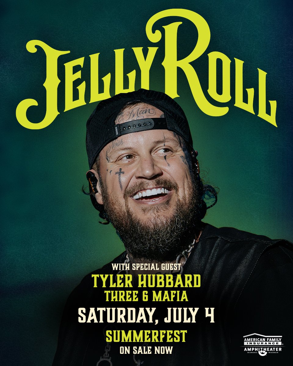 Summerfest's tweet photo. It's not too late to experience an @amfamamp show this Summerfest!

⚡Muse with Julia Wolf &amp; Temper City 
⚡Alex Warren with Noah Cyrus &amp; Emei
⚡Jelly Roll with Tyler Hubbard &amp; Three 6 Mafia 

Get tickets today: https://t.co/LVx921hkA1 https://t.co/zRTM3FAiWS