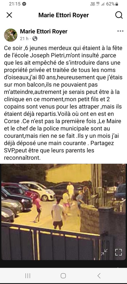 MagPietri's tweet photo. À Porto Vecchio 😡
Non mais continuons le laxisme c'est bien !! De jour en jour c'est de pire en pire 😡 https://t.co/cCoMmnw6Fe