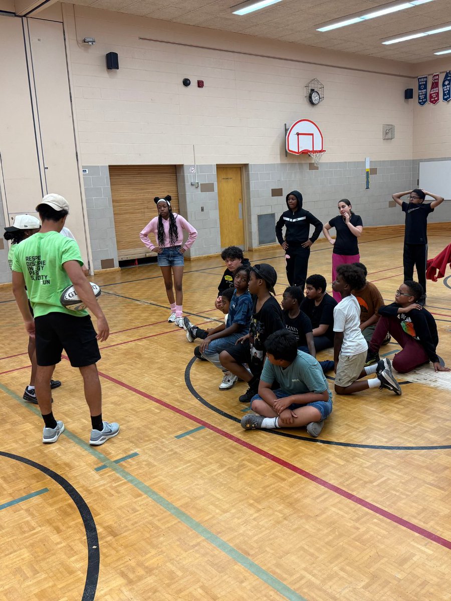 TFSS_'s tweet photo. A big thanks to @TIRFrugby for coming out to B330 for an entire afternoon to help kids keep active. The B330 kiddos had an absolute blast learning the fundamentals of rugby + a new skill they can use all summer long. The perfect way to kick off summer break! Thanks TIRF! 🏉☀️ https://t.co/Z4K8U5CY5R