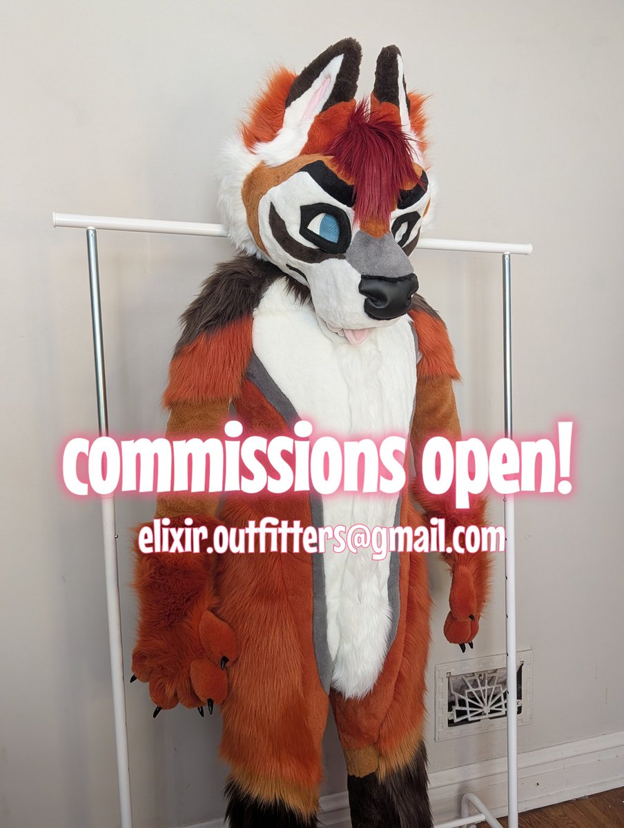 dearthistle's tweet photo. Fursuit commissions are open! I have a short wait in my queue and may be able to have you a suit in time for MFF if you act fast! 

Offering quotes for partials and full suits!
@ElixirOutfitter https://t.co/tJ9G0QGLS4