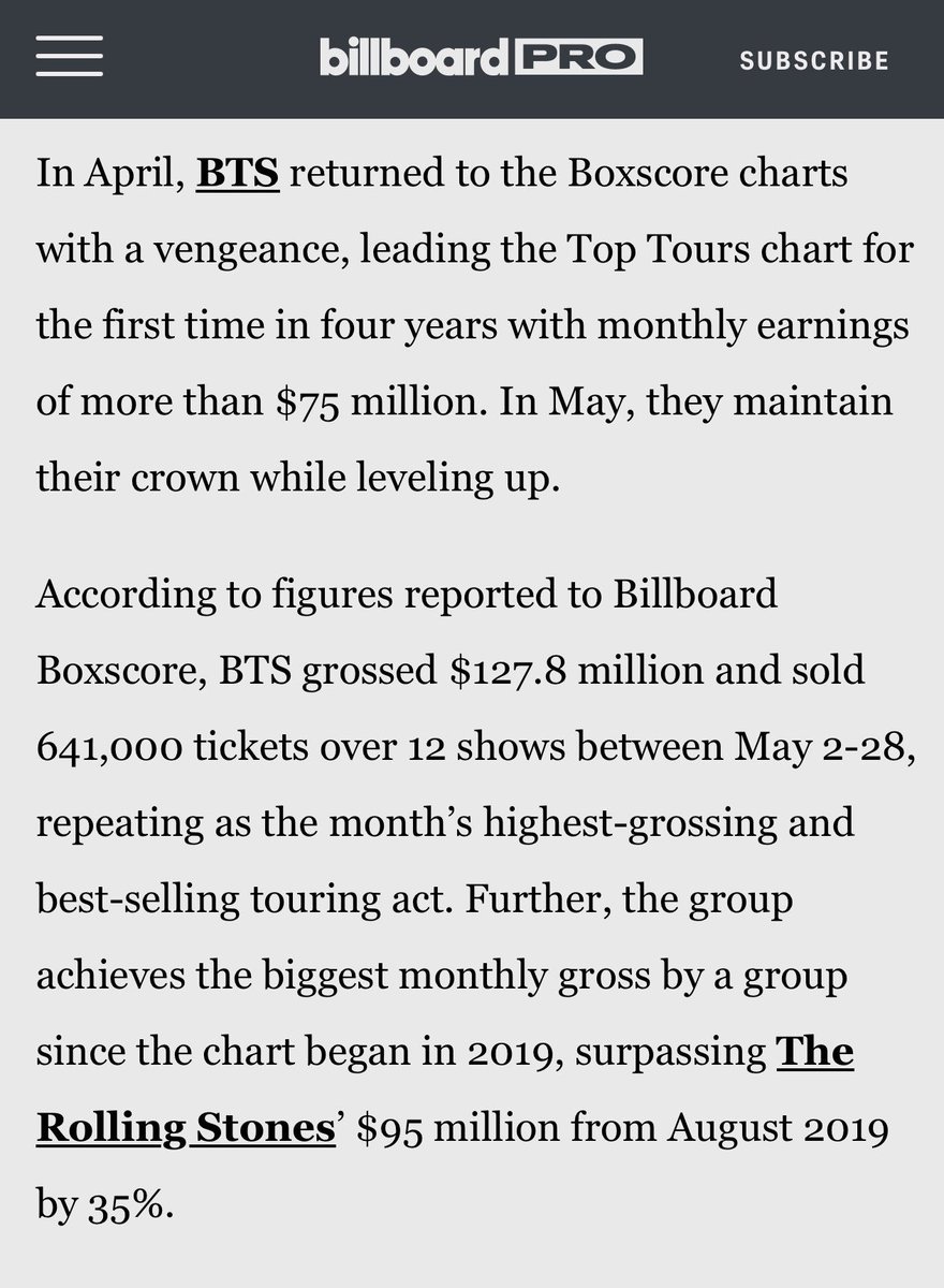 SpookSquad's tweet photo. The prob w an app like @lastfm  calling us bots is insidious hyperbole, they know it's a lie but don't care, they just want to provoke negative reactions towards us, hostility.
The same "bots" that broke this boxscore record, sold out every show on a 88 show stadium  + https://t.co/Sf9InDOIyh