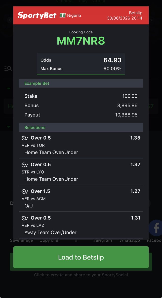 billionaire_eze's tweet photo. 64 and 27 odds ✅✅✨
Edit ✍️ https://t.co/JHo4HNgyFT