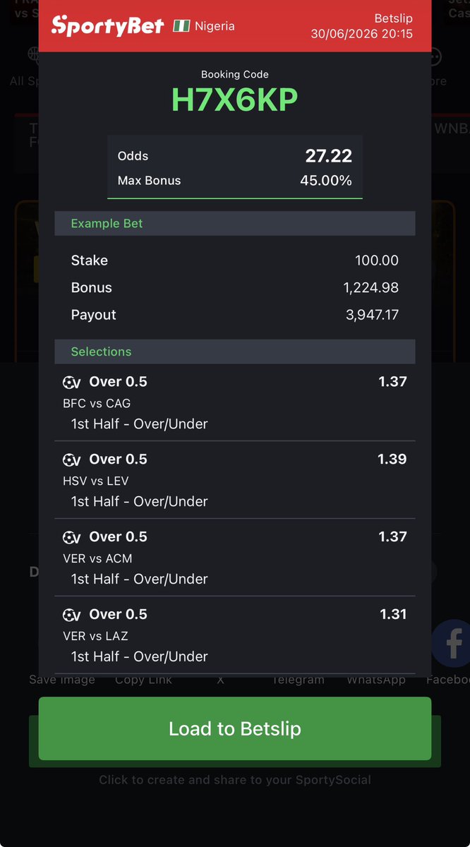 billionaire_eze's tweet photo. 64 and 27 odds ✅✅✨
Edit ✍️ https://t.co/JHo4HNgyFT