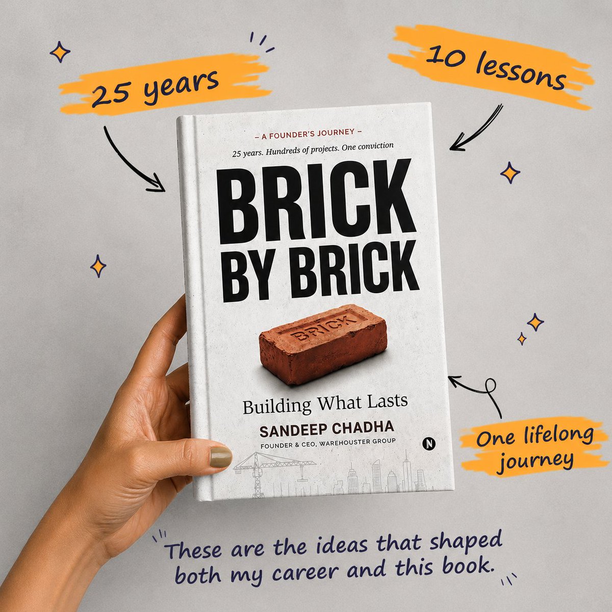 warehouster's tweet photo. 25 years of building.
Hundreds of projects.
10 lessons that shaped the #journey.
Starting today, Iβll share one lesson from #BrickByBrick β the #principles, #experiences, and #beliefs that helped me build what lasts.
Available now: https://t.co/3C2QoF4v1R https://t.co/QCqO7apb3Q