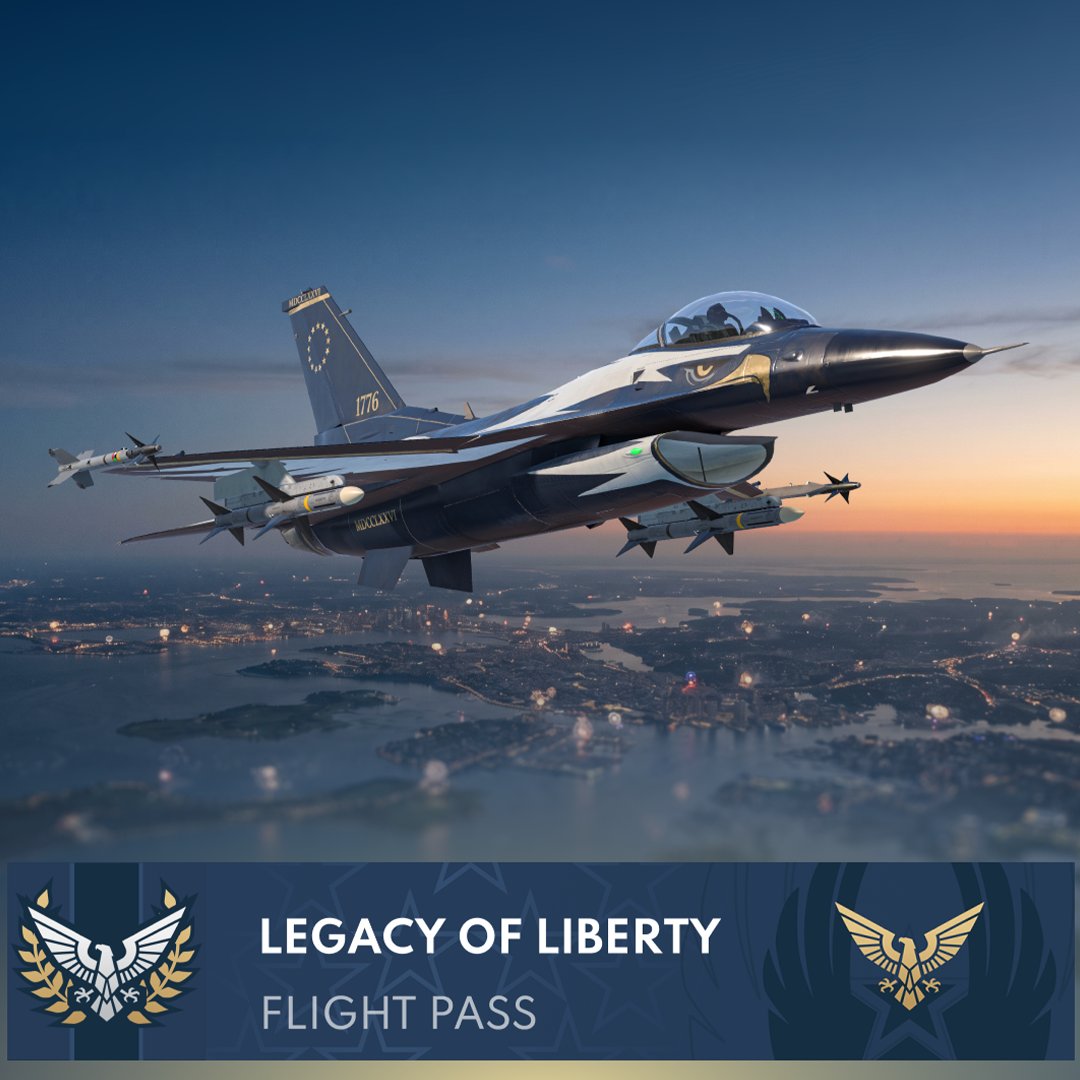 playmetalstorm's tweet photo. Forge your legacy! 🦅💫 The Legacy of Liberty flight pass drops Friday 7/3 on Metalstorm! https://t.co/qB63SzhLSp