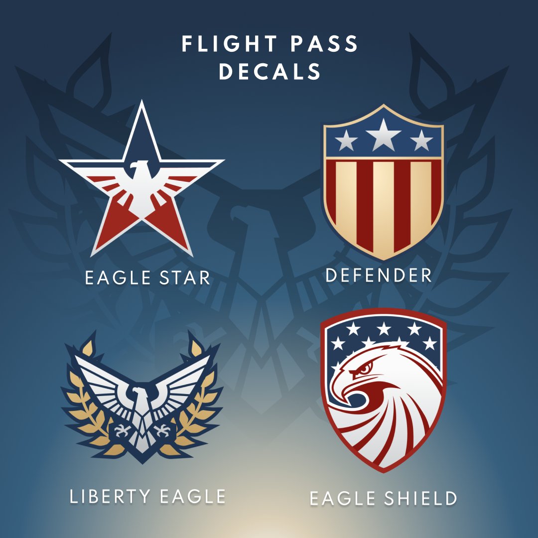 playmetalstorm's tweet photo. Forge your legacy! 🦅💫 The Legacy of Liberty flight pass drops Friday 7/3 on Metalstorm! https://t.co/qB63SzhLSp