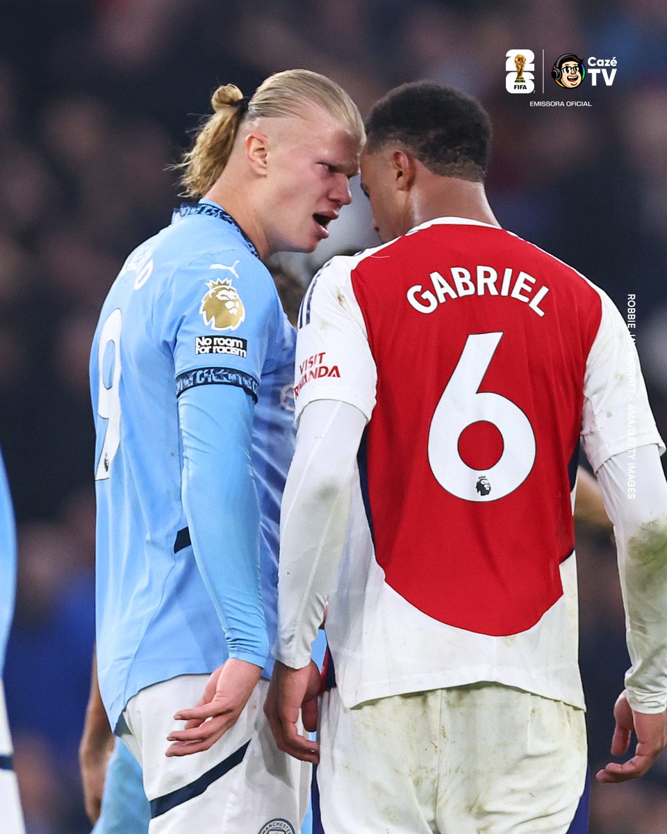 CazeTVOficial's tweet photo. É, teremos Gabriel Magalhães vs Haaland na Copa! 😳😳😳😳 

Uma das maiores rivalidades da Premier League em Brasil x Noruega! 🇧🇷⚔️🇳🇴 https://t.co/1A5osUnyvH