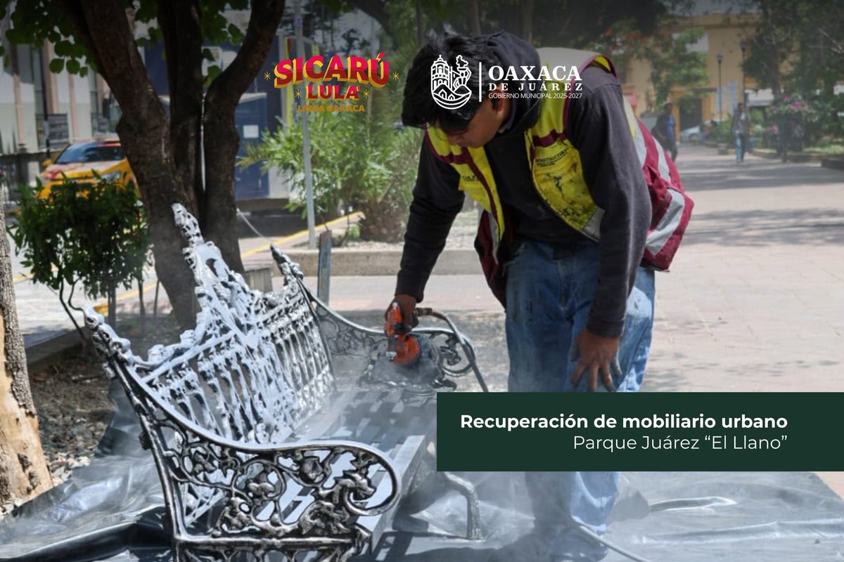 MunicipioOaxaca's tweet photo. Seguimos recuperando y dignificando los espacios públicos que dan vida a Oaxaca de Juárez.

#VecinasYVecinos #TransformandoJuntosLaCapital #OaxacaDeJuárez https://t.co/Iv82brt5sx