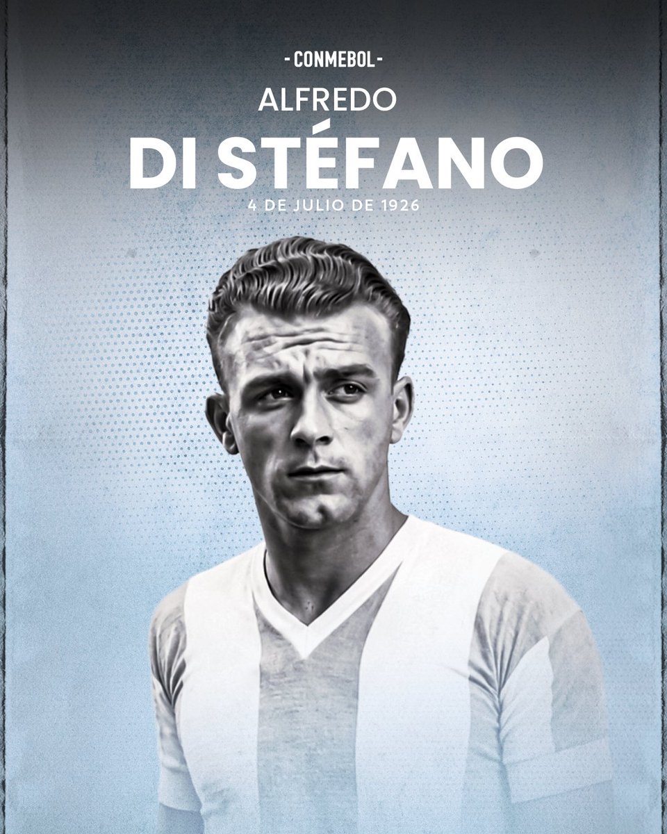 CONMEBOL's tweet photo. Se cumplen 100 años del nacimiento de una leyenda que trascendió fronteras 🙌⚽️ https://t.co/4fKU76qyPp
