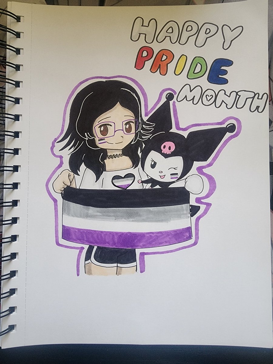 Darkrab43185206's tweet photo. Happy pride month everyone ๐ณ๏ธโ๐
#PrideMonth #sketchbook #drawing #drawingart #sketch #inkpen #markers #artwork #art #persona #kuromi https://t.co/sMvsWSgXXf