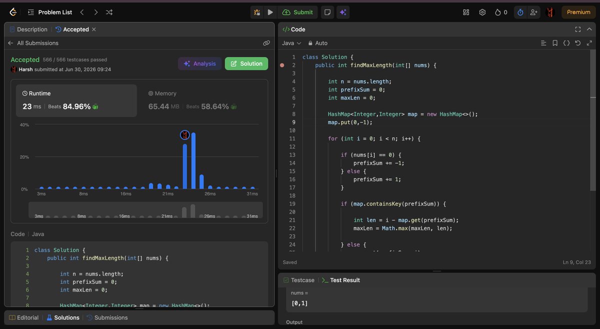 Harshcodess's tweet photo. Day 15 of #100DaysOfCode 

@striver_79

→ LC 1967 – Strings as Substrings in Word
→ LC 1358 – Substrings w/ All 3 Chars 
→ LC 525 – Contiguous Array
→ DBMS – @lovebabbar3 Lec 4 (Extended ER &amp; Abstraction)

#100DaysOfCode #DSA #LeetCode #DBMS #LearnInPublic #CodingJourney https://t.co/CAXZid9LRi