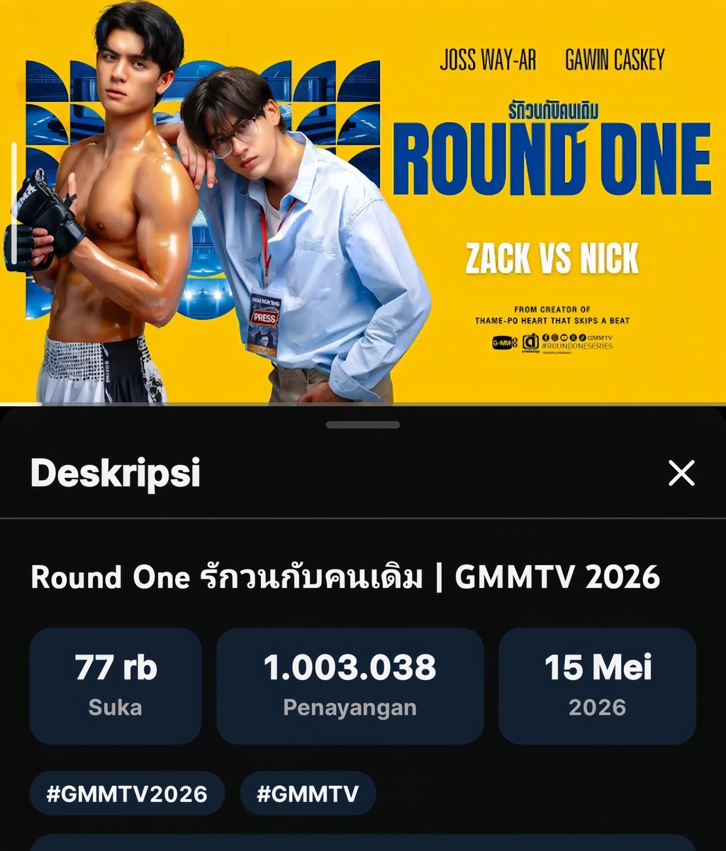CHERRYNAYLUVV's tweet photo. akhirnya udh 1M😭❤️ infokan lokasi syukuran
#JossGawin #RoundOne https://t.co/ta3Jy4mRzM