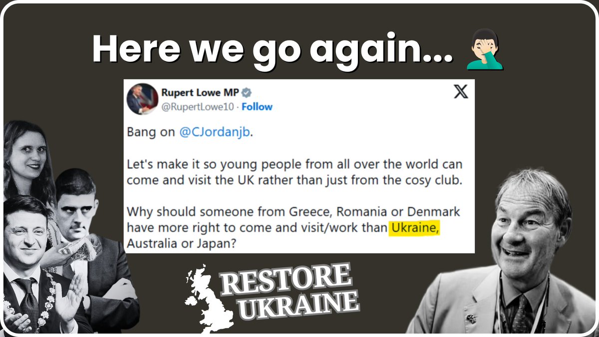 BritBoy95X's tweet photo. DISASTER🤦🏻‍♂️

Here @RupertLowe10 groups UKRAINE in with Australia and Japan... as if they are in ANY way comparable! 🤣

He was MOANING that we didn't have OPEN BORDERS with them! 

He later threw a TANTRUM when Priti only let 100,000 in! When she made it 200,000 he said... "Good." https://t.co/YcKKjUqkWR