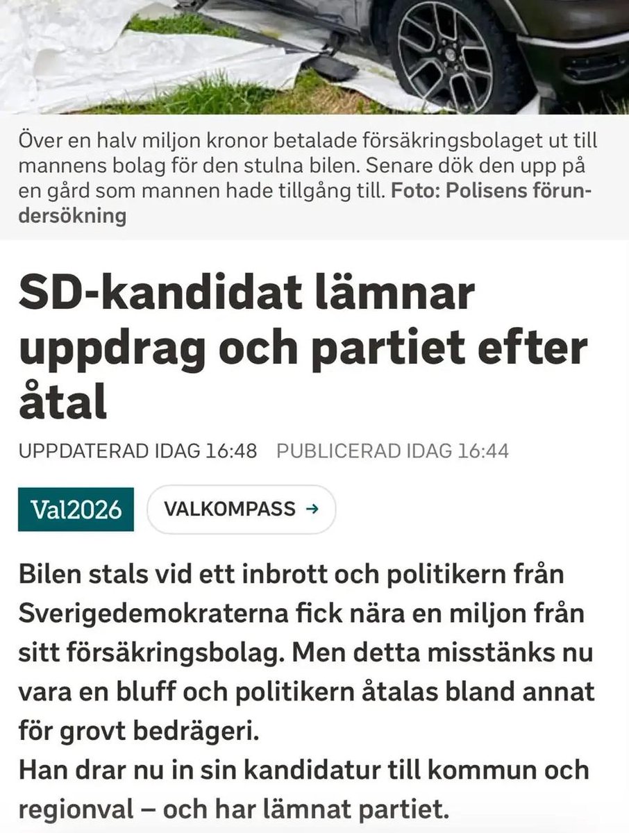 rashidxmusa's tweet photo. SD-kandidat lurade till sig en halv miljon kronor. #utmedpacket https://t.co/o5vPerSlxM