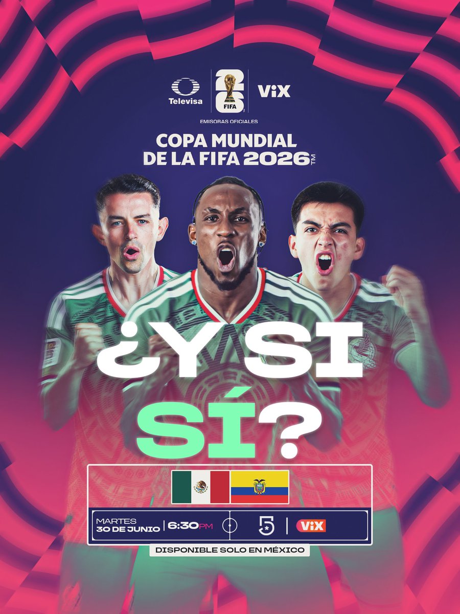 TUDNMEX's tweet photo. ❤️ Hoy todos tenemos el corazón en la cancha… ¿Y si, sí? 

🇲🇽 México listo para responder a todo el país frente a Ecuador 🇪🇨

🏆#ElMundialEsNuestro y se vive por @MiCanal5 https://t.co/0VAJZuSR5X