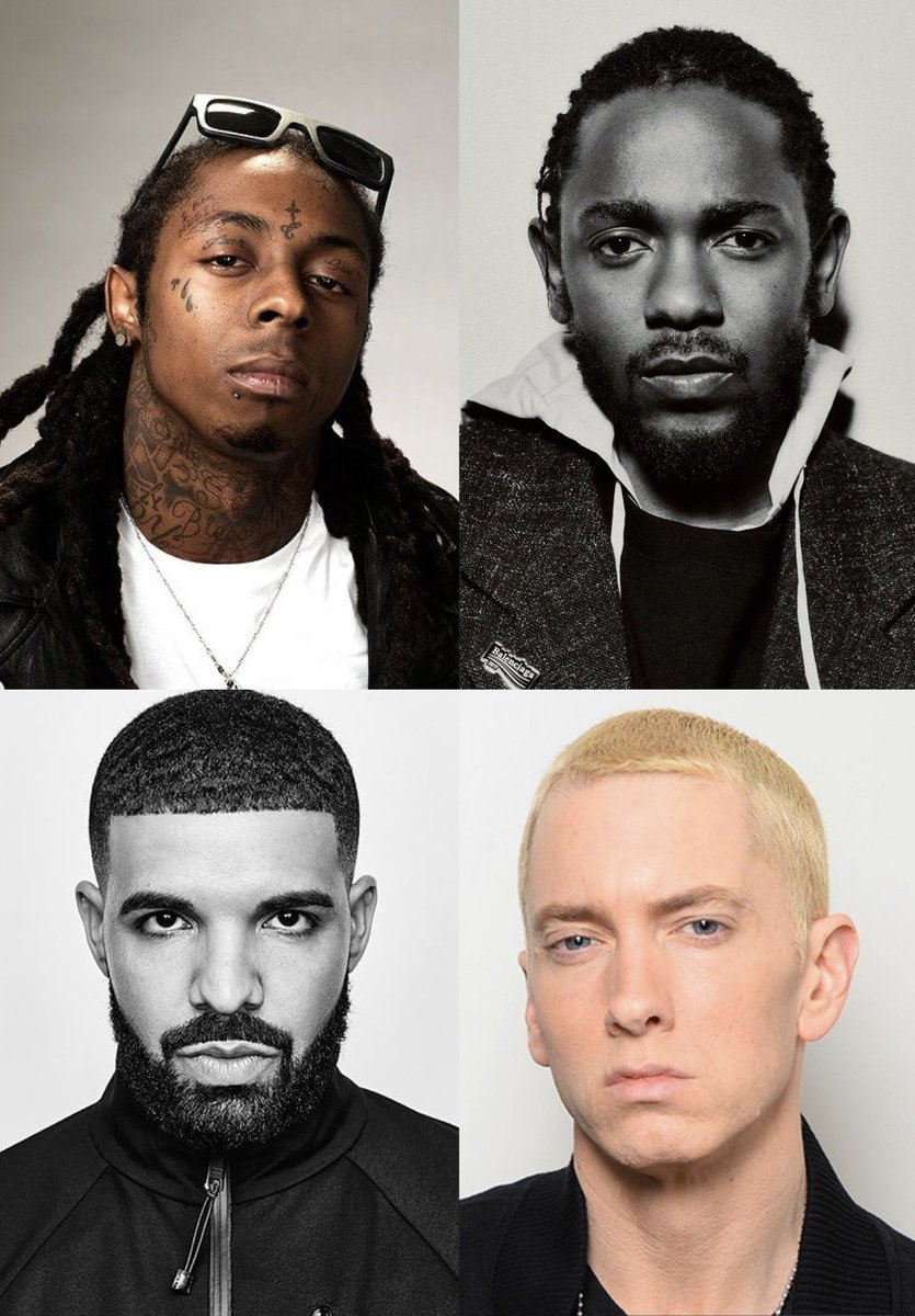 erenwasrightt's tweet photo. A rap beef breaks out between these 4. Last man standing wins. Who you got ?👀 https://t.co/H9p4xyymj6
