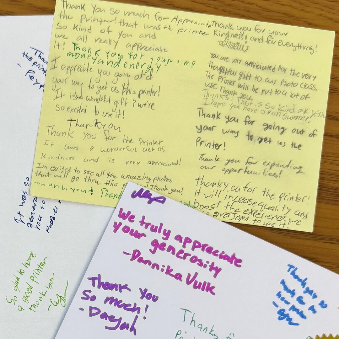LawSilverman's tweet photo. We're proud to support the communities we serve! ❤️

Thank you to the students at Capital High School in Helena for the thoughtful thank-you cards after our Epson printer donation. Investing in local schools means investing in the future.

🔗 https://t.co/AfS8dmyIT5 https://t.co/NrOQeVmilZ