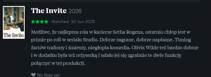 Wronek15's tweet photo. Zaproszenie oficjalnie w piątek premiera, ale są już pokazy przedpremierowe i mogę polecić, chyba, że nie lubicie teatralnych produkcji, cały film dzieje się w jednym mieszkaniu i mamy 4 aktorów, ale jest to dobrze napisane i zagrane.
#cenzorWronek #zaproszenie #cinemacity #theinvite