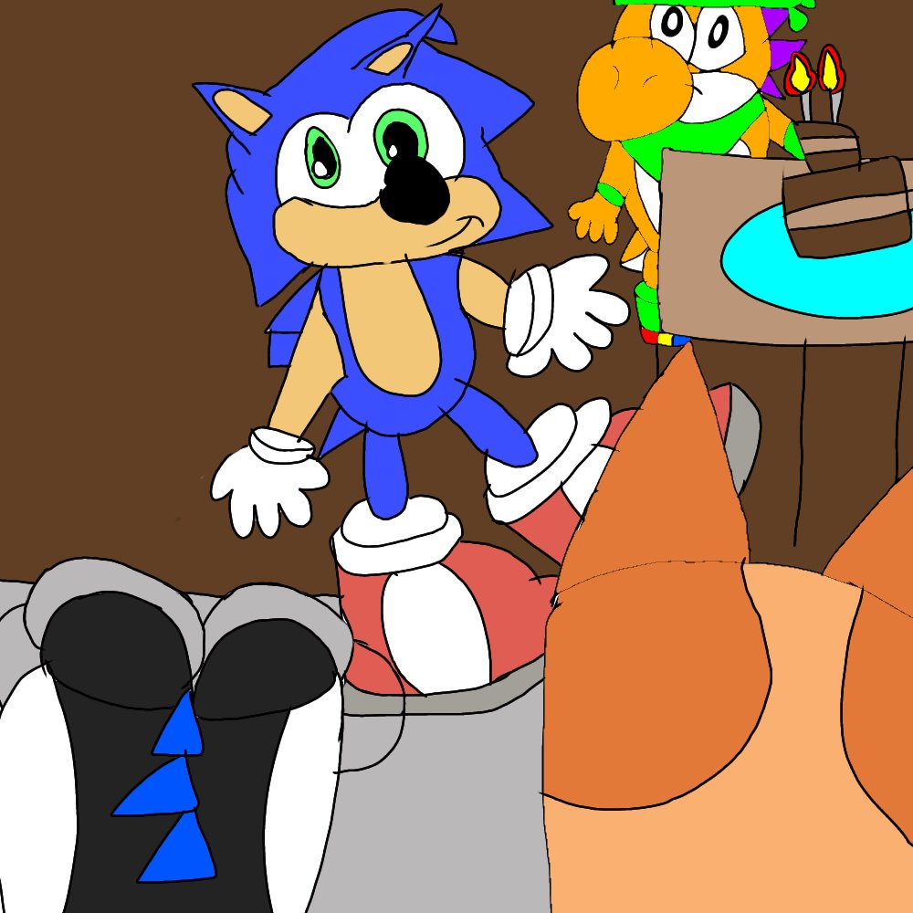 JaviPurpleYoshi's tweet photo. Birthday gift for my buddy @Sonicboom346 ft my OC, @HomieBlackYoshi @yoshifan3331 @JaviTRY2001 and @Isy_sanchez09 
Happy Birthday buddy https://t.co/KiackW64Du