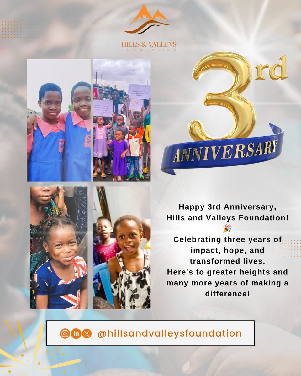 HVFndn's tweet photo. Three years of purpose. Countless lives impacted. Happy Anniversary! ✨ https://t.co/qxgP0hjE17
