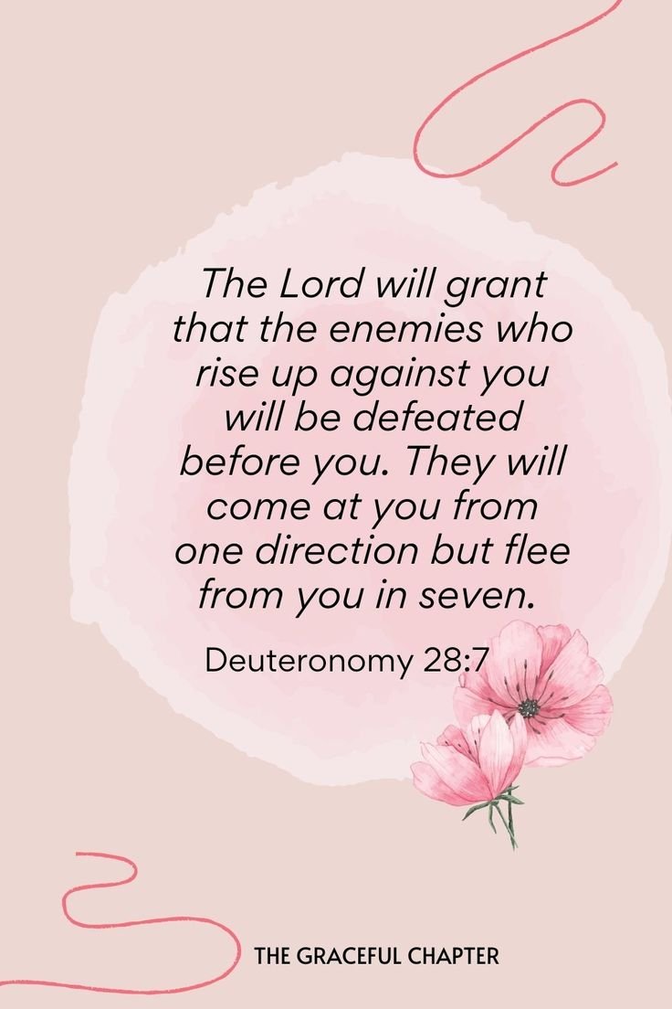ChristianPapers's tweet photo. Deuteronomy 28:7 (KJV)
The LORD shall cause thine enemies that rise up against thee to be smitten before thy face: they shall come out against thee one way, and flee before thee seven ways. https://t.co/i1SEEPXbsf