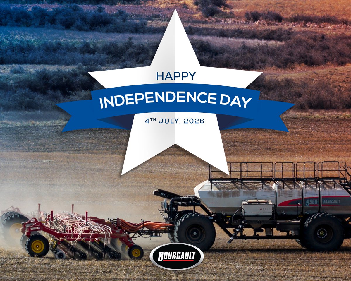 BourgaultAg's tweet photo. Happy Independence Day, from Team Bourgault! 🇺🇸#IndependenceDay #teambourgault https://t.co/yNDWPUFOPB
