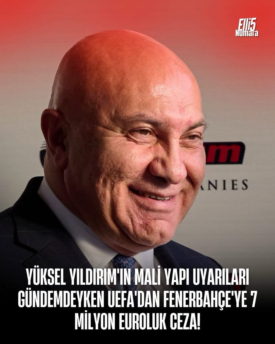 Elli5Numara's tweet photo. UEFA, 2025 takvim yılı için %70’in üzerinde kadro maliyet oranı bildirerek kadro maliyet kuralını ihlal ettiği gerekçesiyle Fenerbahçe’ye 7 milyon euro ceza verdi. https://t.co/hmvtXfwPCs