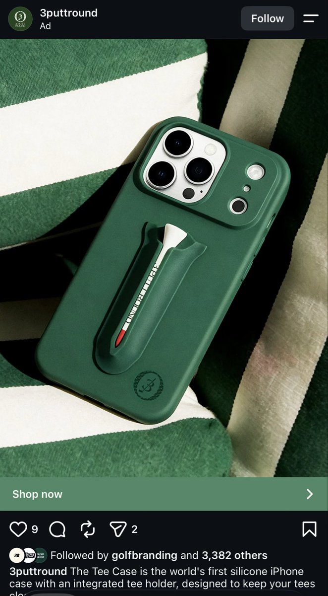 zephyrmelton's tweet photo. may be the most useless golf product I’ve ever seen https://t.co/HPNAinXMvq