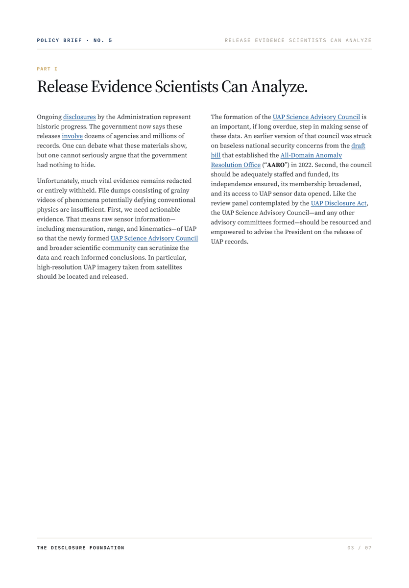 Disclosure Foundation tweet media