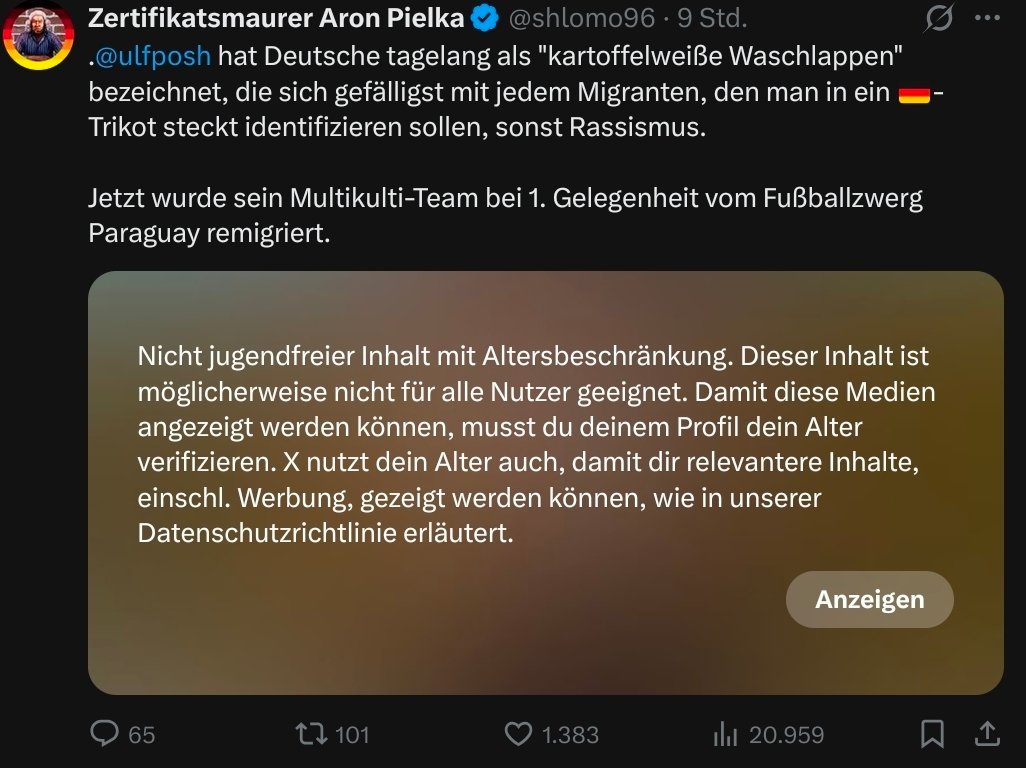 HerrnHendrik's tweet photo. @shlomo96 @ulfposh Hat X Lack gesoffen?

Warum wird das zensiert? https://t.co/DVaTv0YfUq