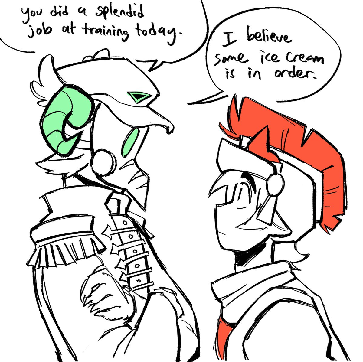 beachblu3s's tweet photo. I’ve never drawn venomshank before but he’s so silly to me [1/2] #phightingart #swordphighting https://t.co/DPUkXDGvwX
