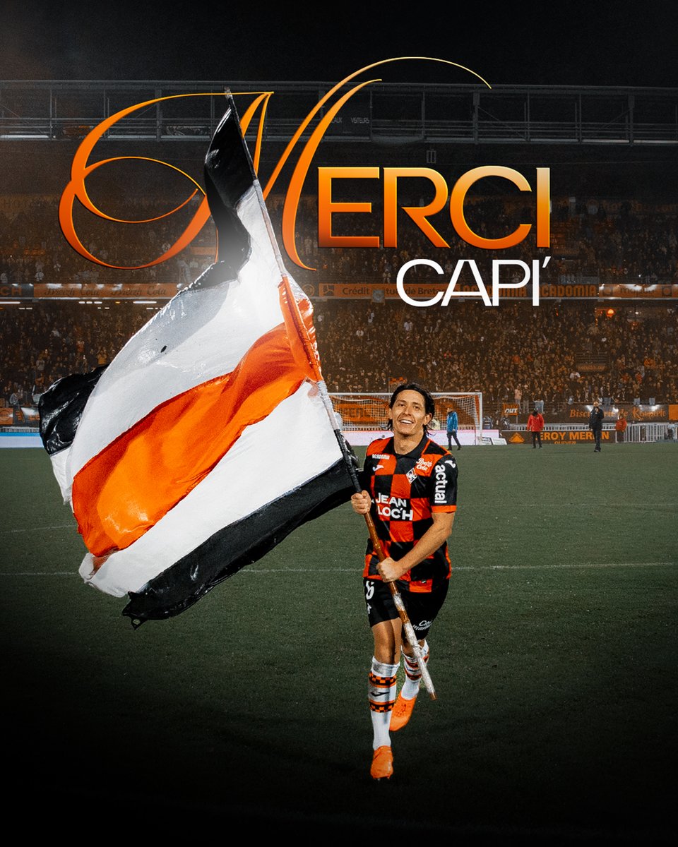 FCLorient's tweet photo. 𝐌𝐞𝐫𝐜𝐢 𝐂𝐚𝐩𝐢' 🧡