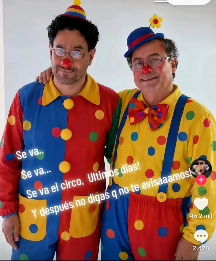 Lobsang89159208's tweet photo. !! Los dejaron vestidos y alborotados 🤡🤡🤡.

Se salvó Colombia 🇨🇴🇨🇴!!!. https://t.co/TLqi8g9Mt7
