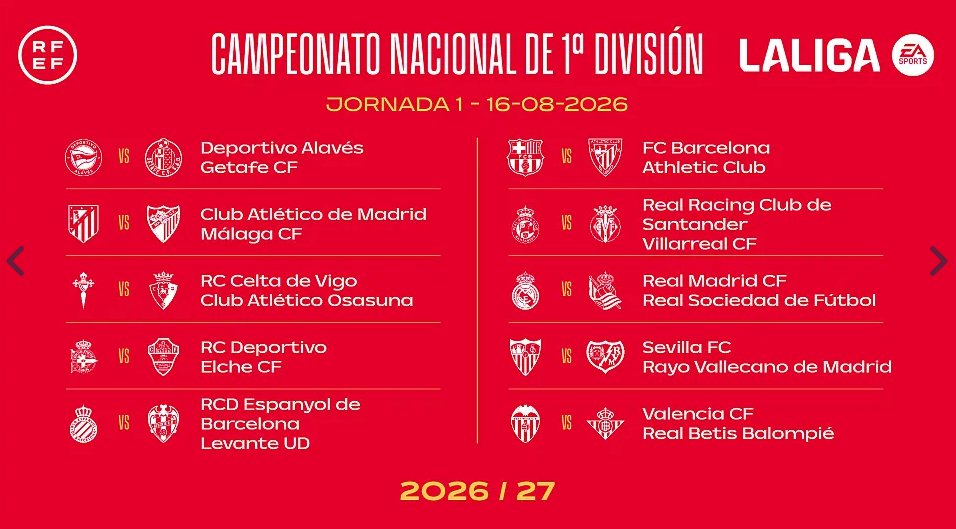 Jordi10Jimenez's tweet photo. Hoy es el día en el que el Mallorca ha descendido.
Ya nos entendemos.
Aquí la jornada de 1a. https://t.co/sfzxyjRghM