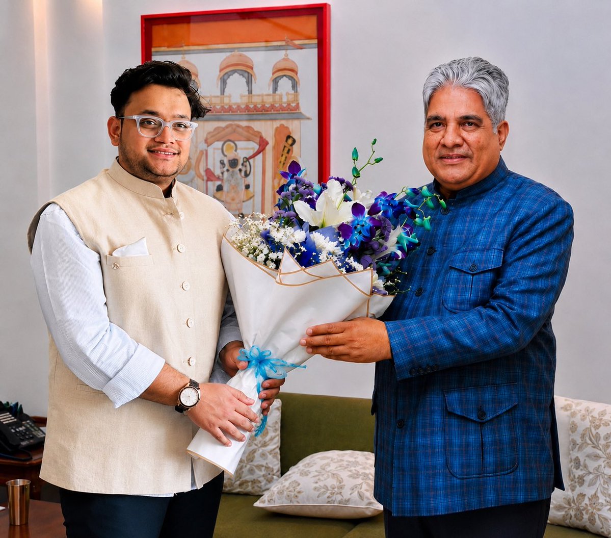 ZeeshanGINC's tweet photo. @SumitaBhinchar @byadavbjp @BJP4Rajasthan @BJP4India @bjpkm4kisan @BJPMahilaMorcha @BhajanlalBjp @madanrrathore @RajCMO @PMOIndia @nitin_gadkari आदरणीय श्री भूपेन्द्र यादव जी को जन्मदिवस की हार्दिक बधाई एवं शुभकामनाएँ।

बाकी आजकल AI से तस्वीरें बनाना आसान है, लेकिन जनता के बीच अपनी पहचान और भरोसा बनाना मेहनत से ही मिलता है।
कुछ लोग तस्वीरों से करीबियाँ दिखाते हैं, असली रिश्ते और पहचान तो जनता के बीच बनती है। https://t.co/FRSIoaglSn