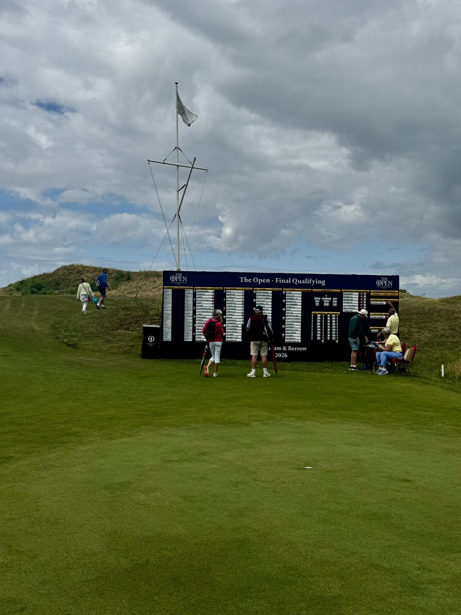 NationGolfing's tweet photo. An immense afternoon at @TheOpen qualifying at Burnham &amp; Berrow. Old names, new stars and all tested on a true links day where conditions changed by the minute. The course was immaculate, easily the best I’ve ever seen it. Well done to all involved #openqualifying #golftwitter https://t.co/DEifoZ4ap2