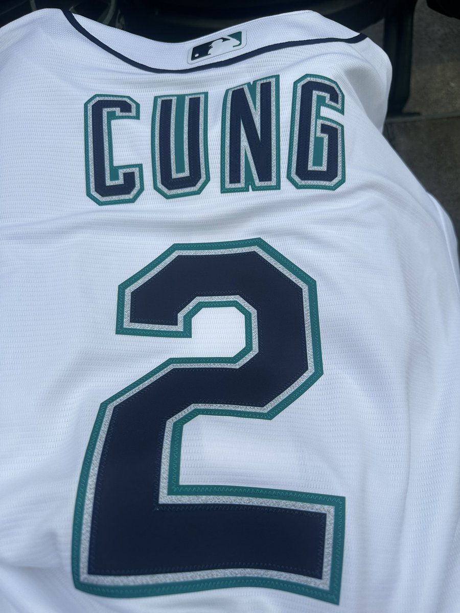 DoopSnoggLLC's tweet photo. Last night got a custom Cole “Cung” Young jersey, and he proceeded to have his first ever multi-homer game. I think my cung jersey has magical cung powers. #tridentsup https://t.co/KYunqveaRe
