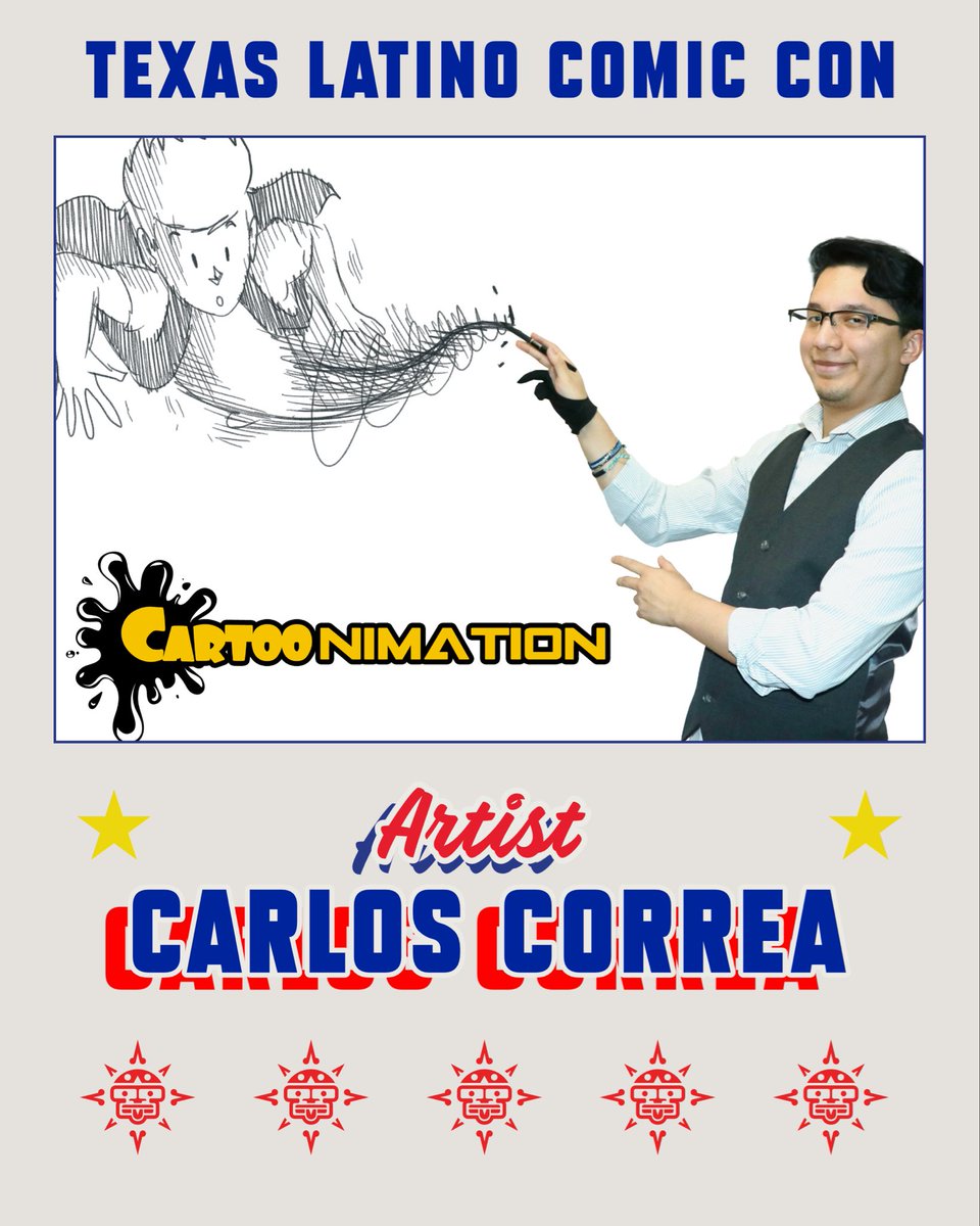 TxLatinoComics's tweet photo. Big news for #TLCC2026! 🔥 

Welcoming artist &amp; Webtoon creator Carlos Correa (@cartoonimation) — the talent behind “The Adventures of Nick Roger”!

Join us Saturday, August 1 at the Latino Cultural Center in Dallas for FREE family fun, art, and creator meetups. 
→ https://t.co/aKZWra2ZaP