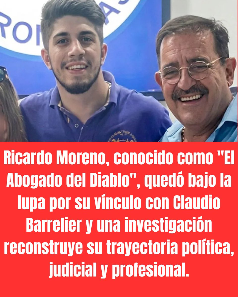 Strip_DelPoder's tweet photo. ⚖️ BIO PROFESIONAL NO AUTORIZADA DE RICARDO MORENO: EL "ABOGADO DEL DIABLO", DEFENSOR DE BARRELIER ⚖️

En esta investigación reconstruimos la trayectoria profesional y política del abogado Ricardo Moreno, una figura que volvió al centro de la escena pública tras su vínculo con Claudio Barrelier 🔎📚. Analizamos su carrera como penalista, sus conexiones con el poder político cordobés y los casos más controvertidos en los que intervino, con especial foco en las decisiones que hoy generan fuertes cuestionamientos públicos.

También exponemos cómo su recorrido profesional estuvo marcado por relaciones con distintos sectores del poder y por la defensa de causas de alto impacto ⚖️🏛️. Desde Striptease del Poder buscamos aportar contexto para comprender el rol que desempeñan determinados operadores judiciales y políticos en expedientes que terminan teniendo una enorme repercusión social.

👉 https://t.co/drQaEgKovi

🗞️ En https://t.co/hlNi051JYj investigamos y publicamos lo que otros callan.
Sin pauta, sin sobres ni sponsors.
Apoyarnos es invertir en controlar al poder real.

💪 Sumate con tu aporte al alias: aportesstripdelpoder
🔗 O suscribite en: https://t.co/tJoqDJ5eSG

#RicardoMoreno #Córdoba #Justicia #Barrelier #Investigación #PoderJudicial #PeriodismoIndependiente