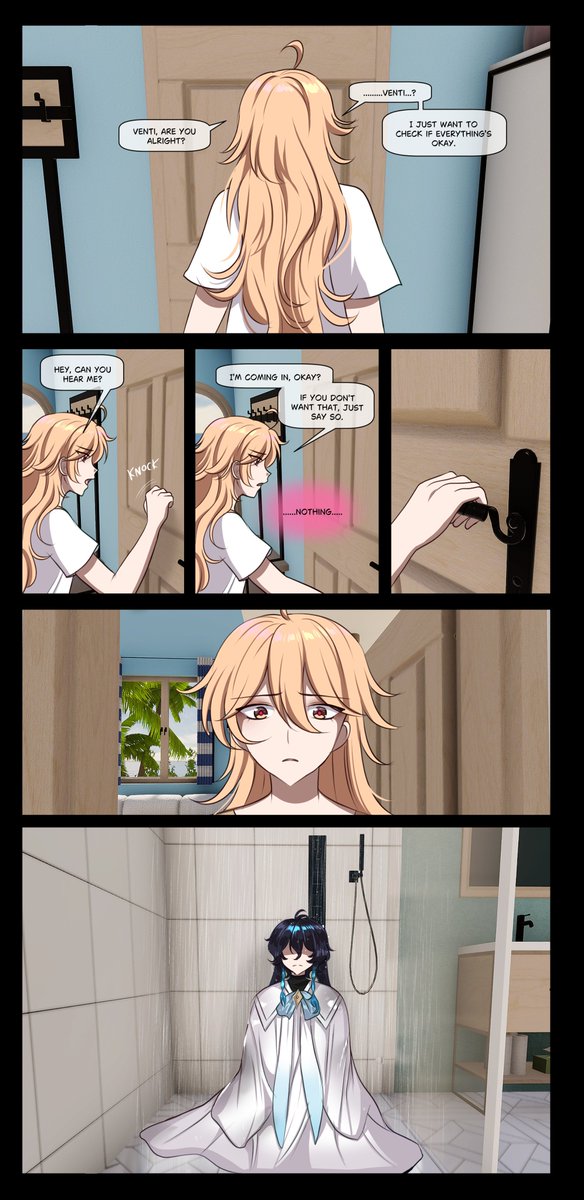 JackyMondhase's tweet photo. Genshin Comic  Midnight Sun (Prelude) Chapter 6 part 40
 
_____
Full Genshin Impact ( Aether x Venti )Fancomic in my discord (link in bio)
Do not repost/use my work.
_____
#genshinimpact #venti #aether https://t.co/amG2wnqpUx
