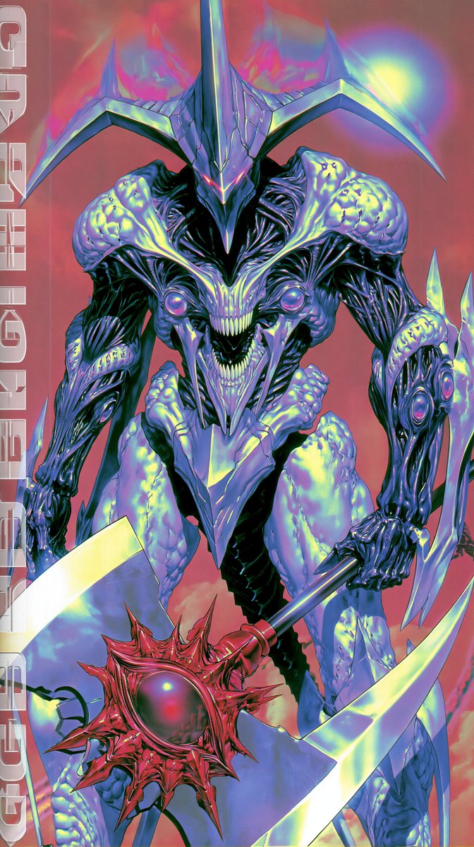 supernalmystic's tweet photo. Mecha Berserkers from Beyond Eternity

Biomorphic Power Armor

Psychedelic Concept Art

Heavy Metal Acid RPG https://t.co/bkEc7t5JcO