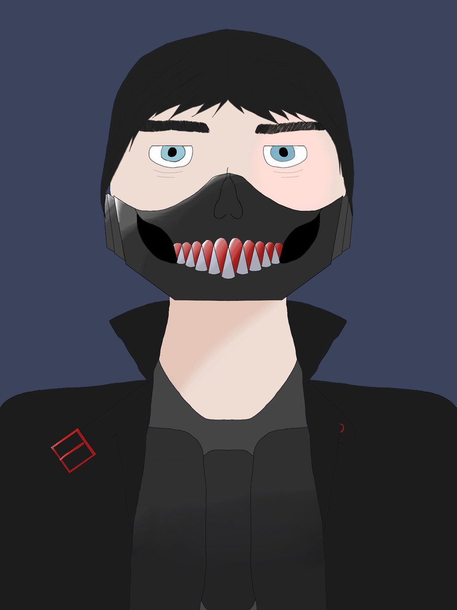 MidnightReximus's tweet photo. @mamaMikuvt Old drawing that I should probably update. So attached another image of a version I made in a game. He is meant to be wearing a trench coat and that’s meant to be a burn scar. The third is more zoomed in on the eye that has the scar. https://t.co/x8xggT49rU