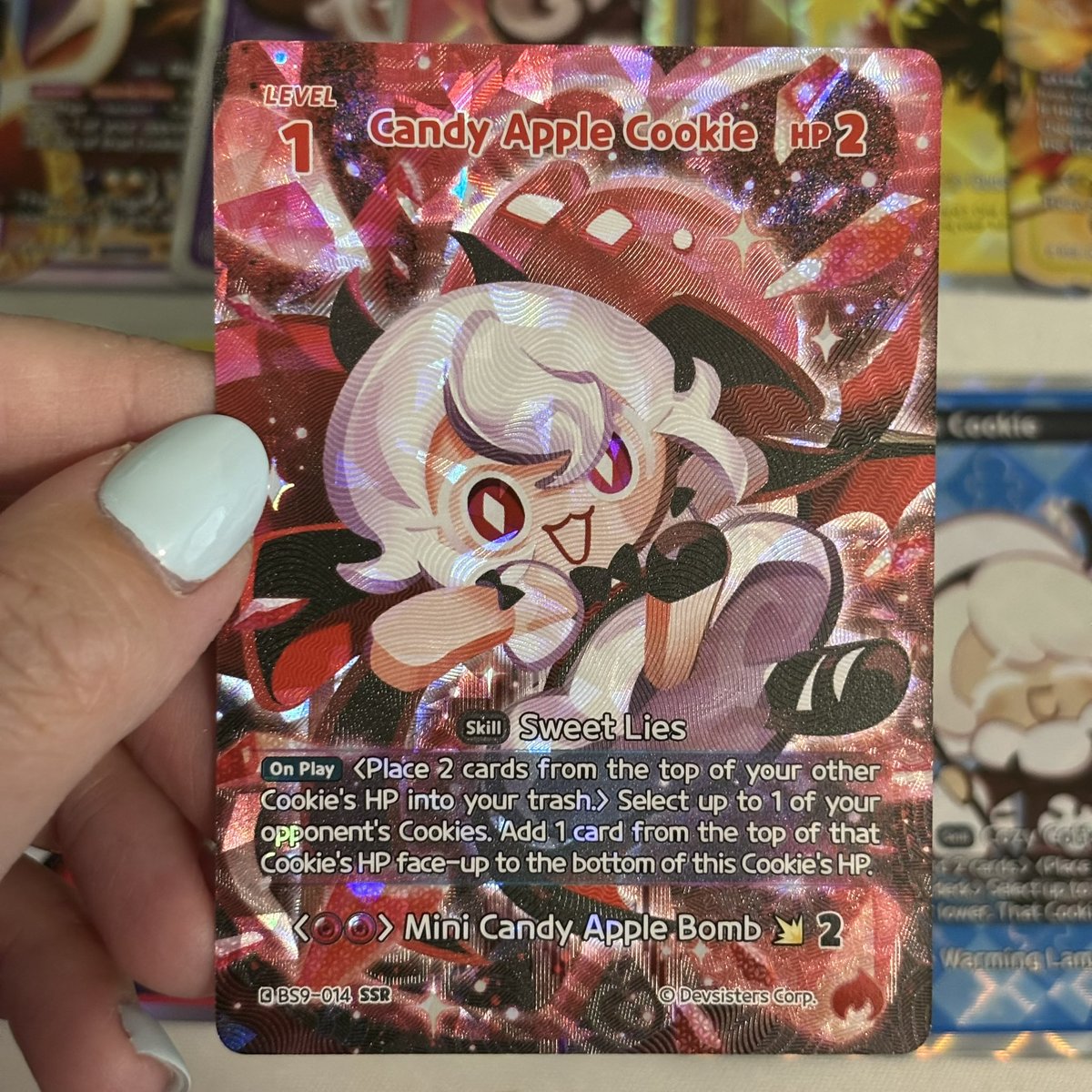 luneletti's tweet photo. Candy Apple Cookie might be one of my favorite cards that i’ve pulled so far!

who's your favorite Cookie from Game of Truth &amp; Deceit? 👀 https://t.co/myHFzDzJ1W