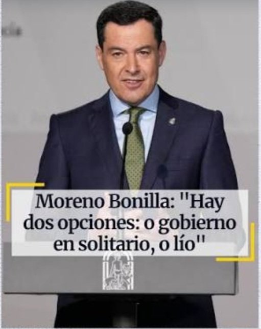 quarter14544's tweet photo. UN PREPOTENTE 

Moreno ve "contundente" el resultado para gobernar en solitario y avisa a Vox: "No tiene sentido buscar un sillón"

POR CULPA DE GENTE COMO ÉSTE ESPAÑA ESTÁ ASÍ 👇 https://t.co/iJOWz25Kxe