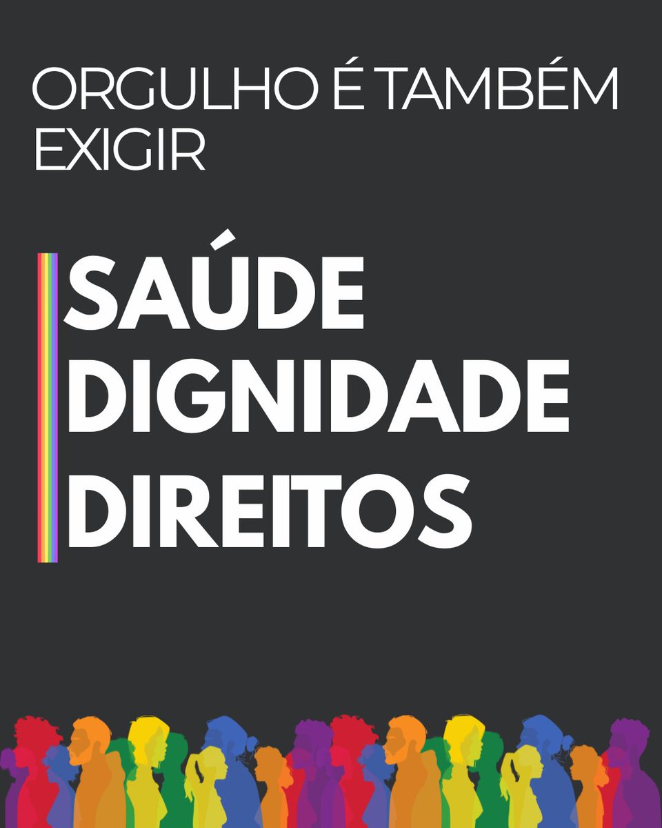 unfpabrasil's tweet photo. Orgulho é exigir saúde, dignidade e direitos. 
✊🏳️‍🌈 No Dia do Orgulho LGBTQIA+, o Fundo de População da ONU reafirma: todos têm direito a saúde sem discriminação, proteção contra a violência e a viver com dignidade. É nosso mandato e compromisso com os direitos humanos. https://t.co/PqAp7fcQdb