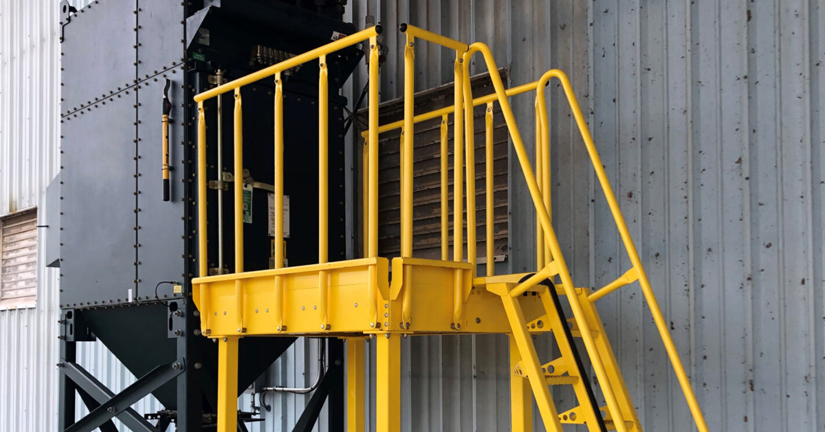 IndProducts's tweet photo. Lapeyre's patented alternating tread stair design is OSHA 1910.25 compliant while saving space in your floorplan. 

Learn more and order for your facility now: https://t.co/mgRwzFm6qP https://t.co/A1J6FqoM6B