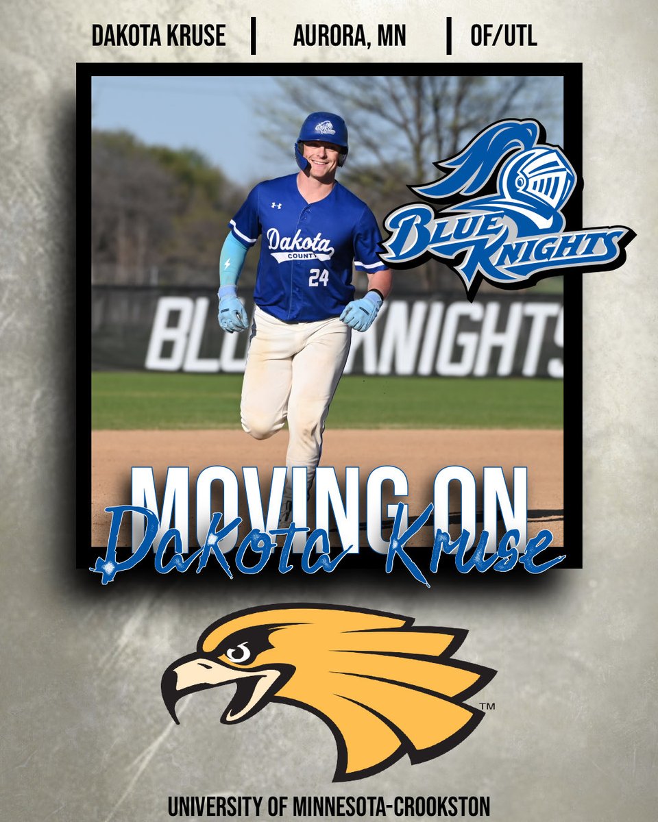 BaseballDctc's tweet photo. Congrats to sophomore outfielder/UTL, Dakota Kruse, on finding his future home with the University of Minnesota Crookston Golden Eagles! We are incredibly excited for Dakota and his family and to follow along with his future! https://t.co/GYyGCwDNdW